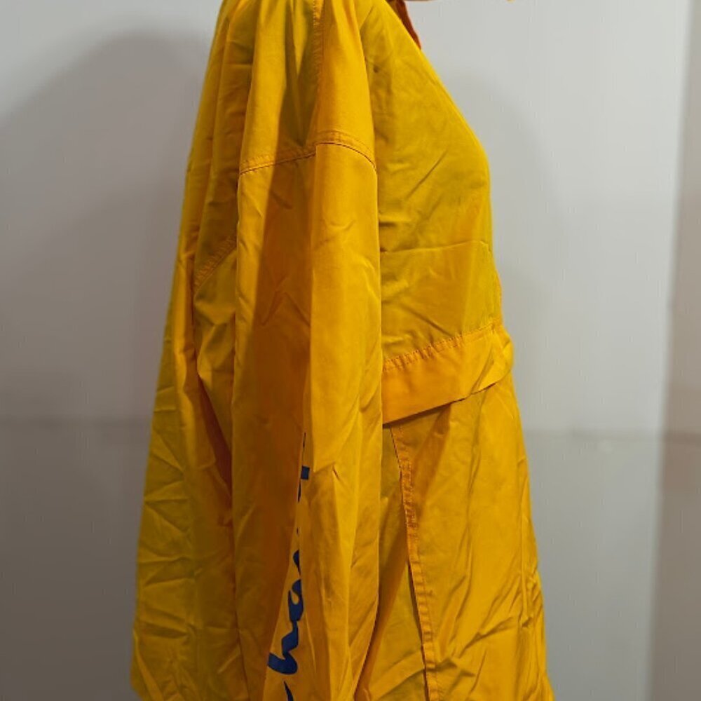 Champion Men's Packable Logo Jacket/Windbreaker  Size Large School Bus Yellow - Picture 5 of 12